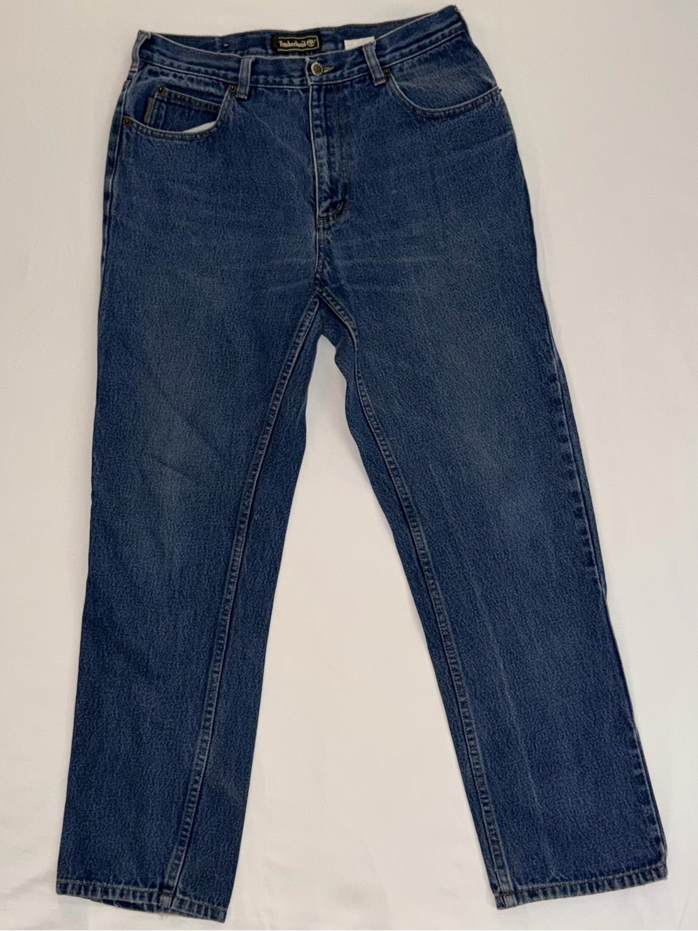 Vintage 90s Timberland Spring 1999 100% Cotton Retro Medium Wash Denim Y2K Jeans